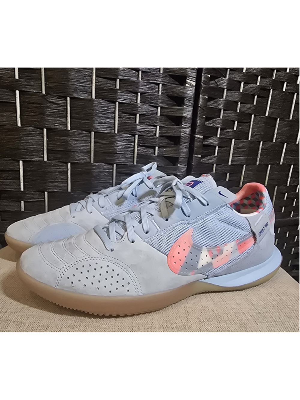Nike Streetgato SE Light Armory Blue Magic Ember Indoor Soccer Shoes Men's 9